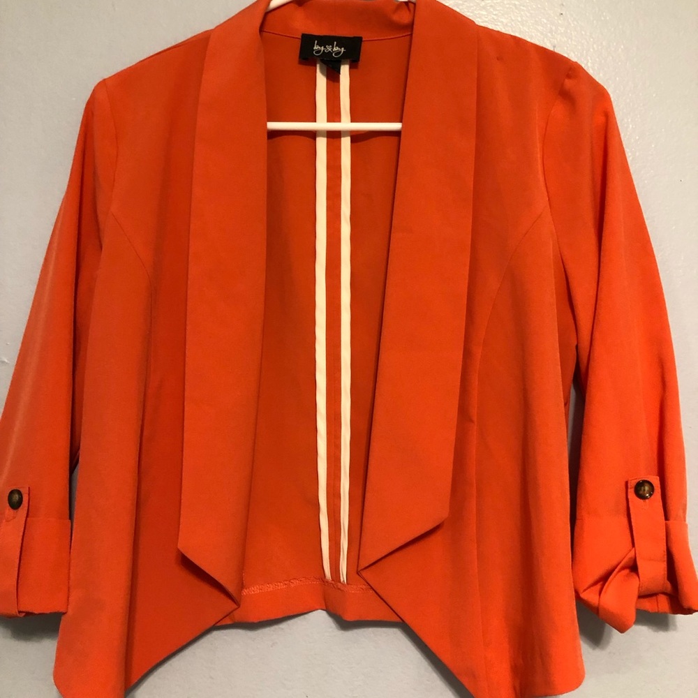 Orange blazer